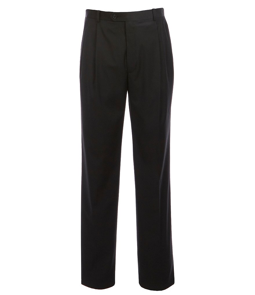 Daniel Cremieux Signature Solid Pleated Dress Pants