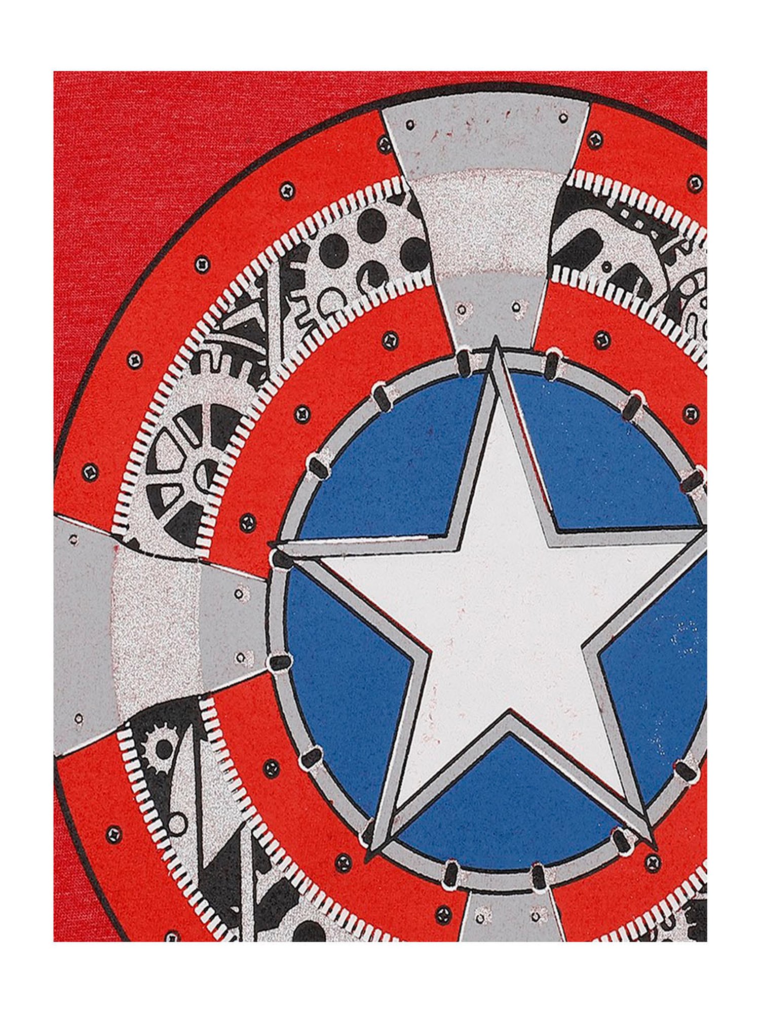 Captain America Printed Tshirt For Kids Boys