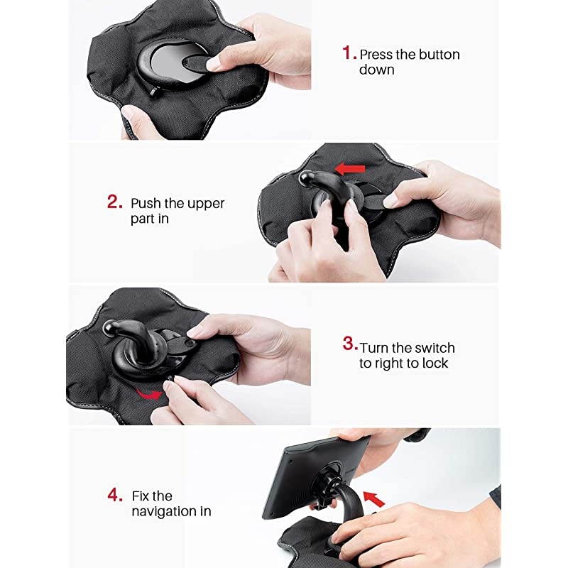 GPS Dashboard Mount, Portable Friction Mount for Garmin 700/600/300/200 Series and for New Nuvi Series