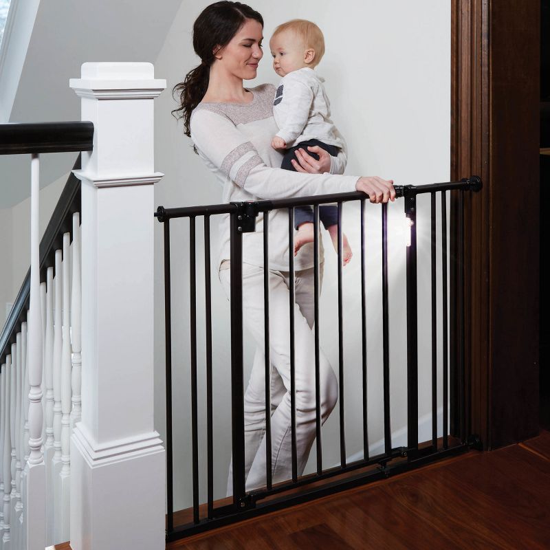 Toddleroo By North States Light The Way Baby Gate - Bronze 28.25" - 38.25" Wide