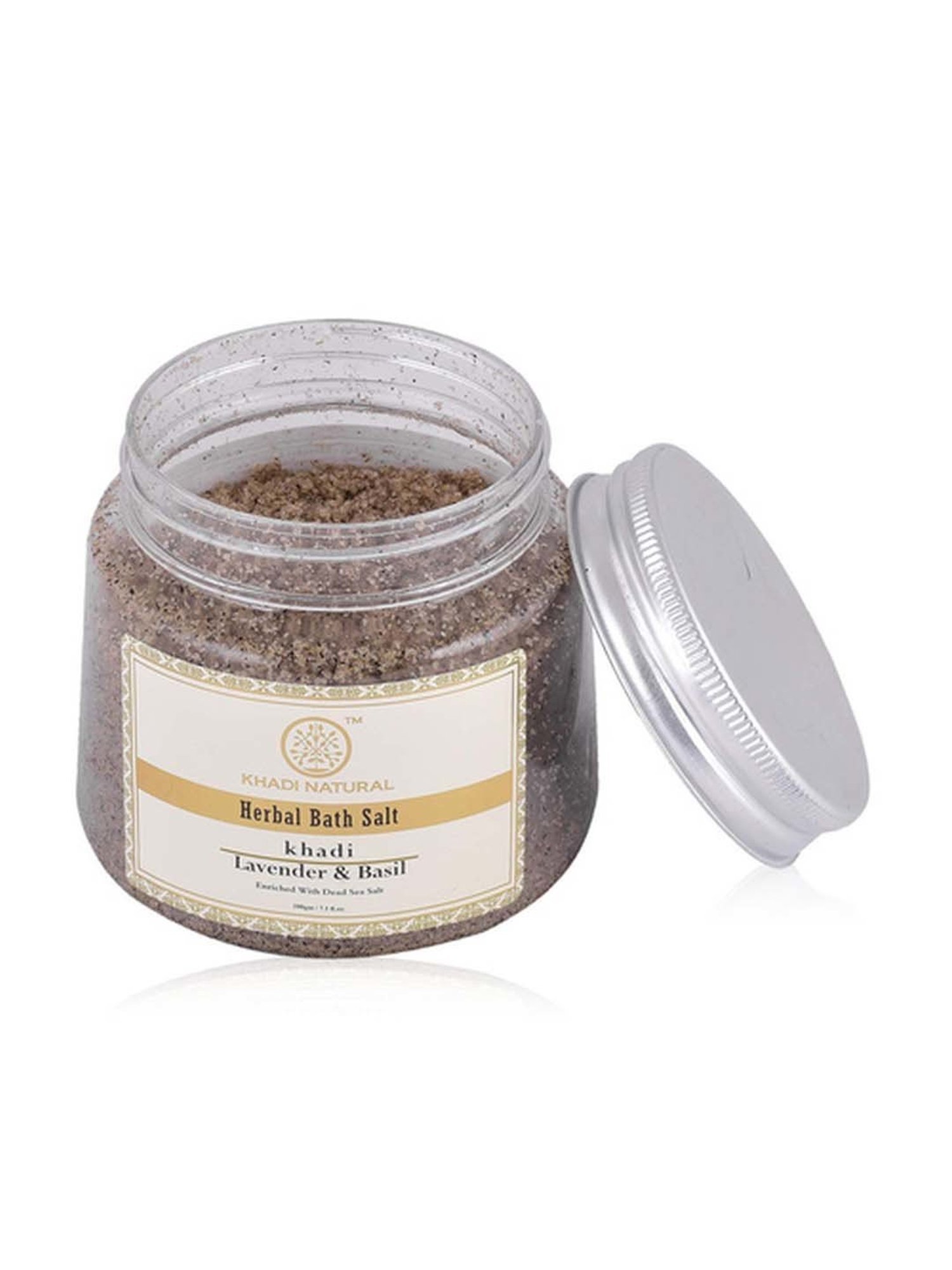 Khadi Natural Herbal Lavender Basil Bath Salt - 200 gm