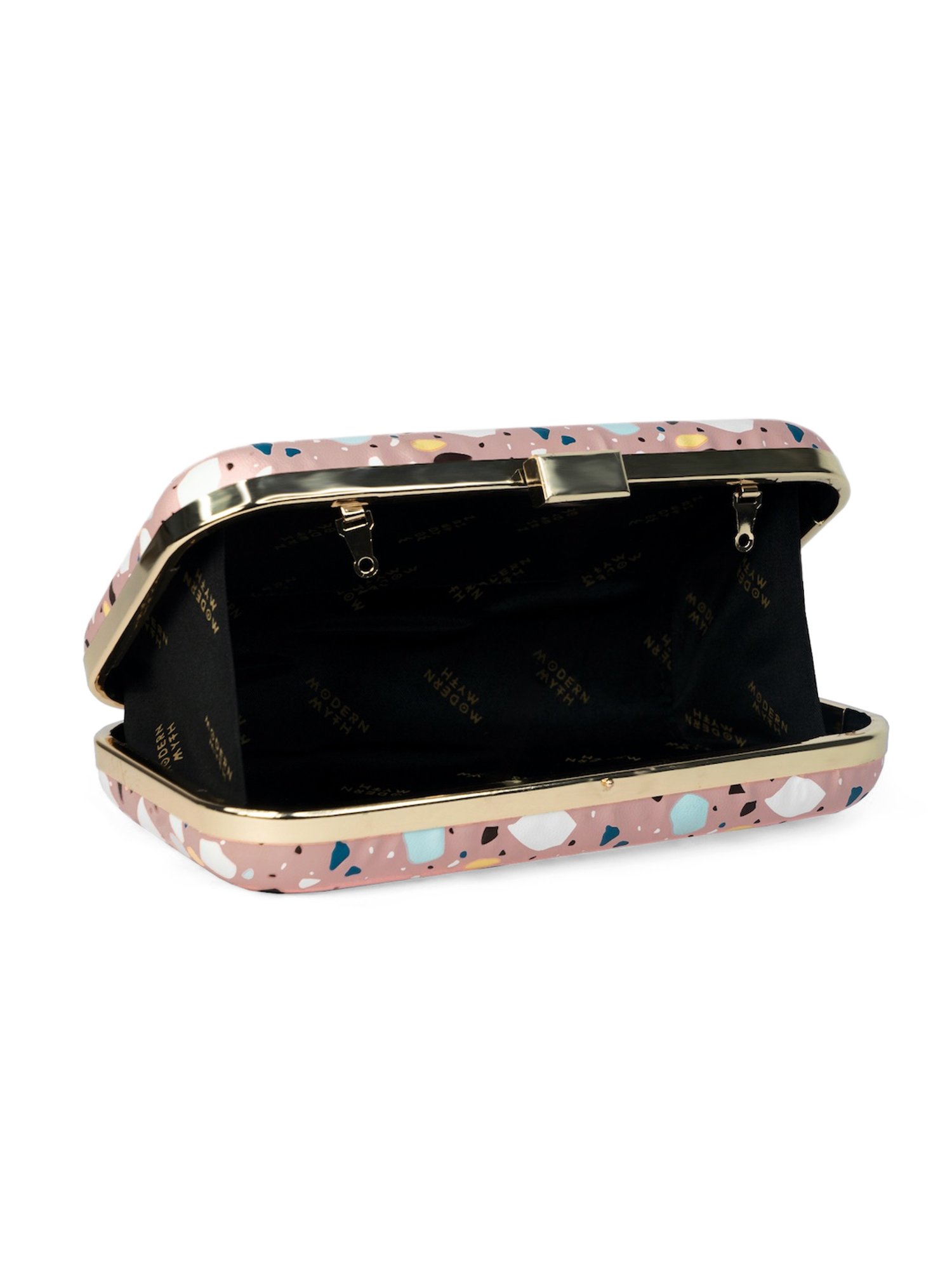 Modern Myth Pink Printed Clutch