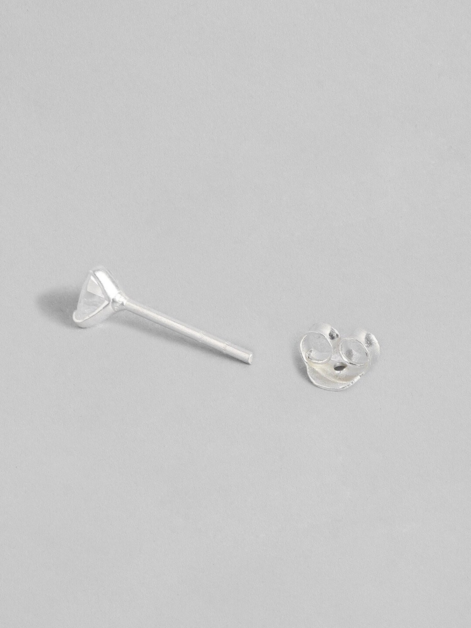 Zavya 92.5 Sterling Silver Starry Heartbeat Stud Earrings for Women - Set of 2