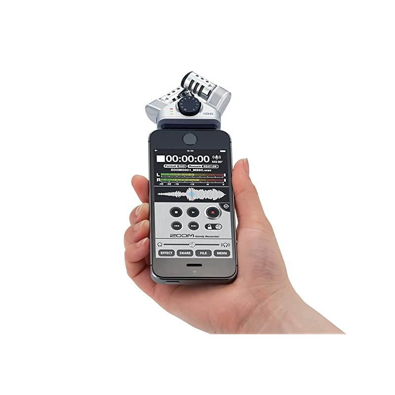 iQ6 Stereo XY Microphone for iPhoneiPad for Recording Audio for Music Interviews and More