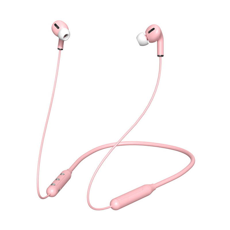 Hanging Neck Bluetooth Sports Headphone Waterproof with Noise Cancelling Bulit-in Mic in-Ear Earbuds for Video/Conference Call/Workout/Running/Gym