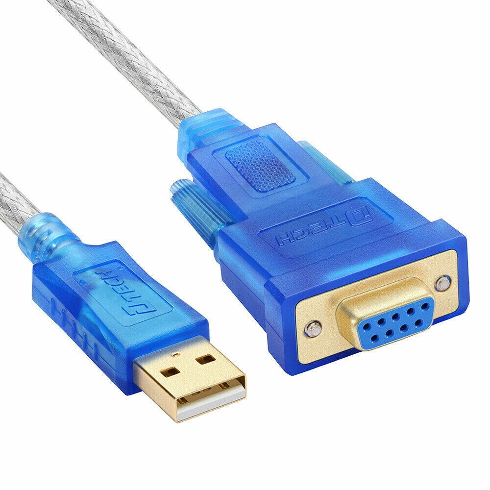 FTDI USB to Serial Adapter RS232 Female Cable DB9 RS-232 Interface Converter 3m