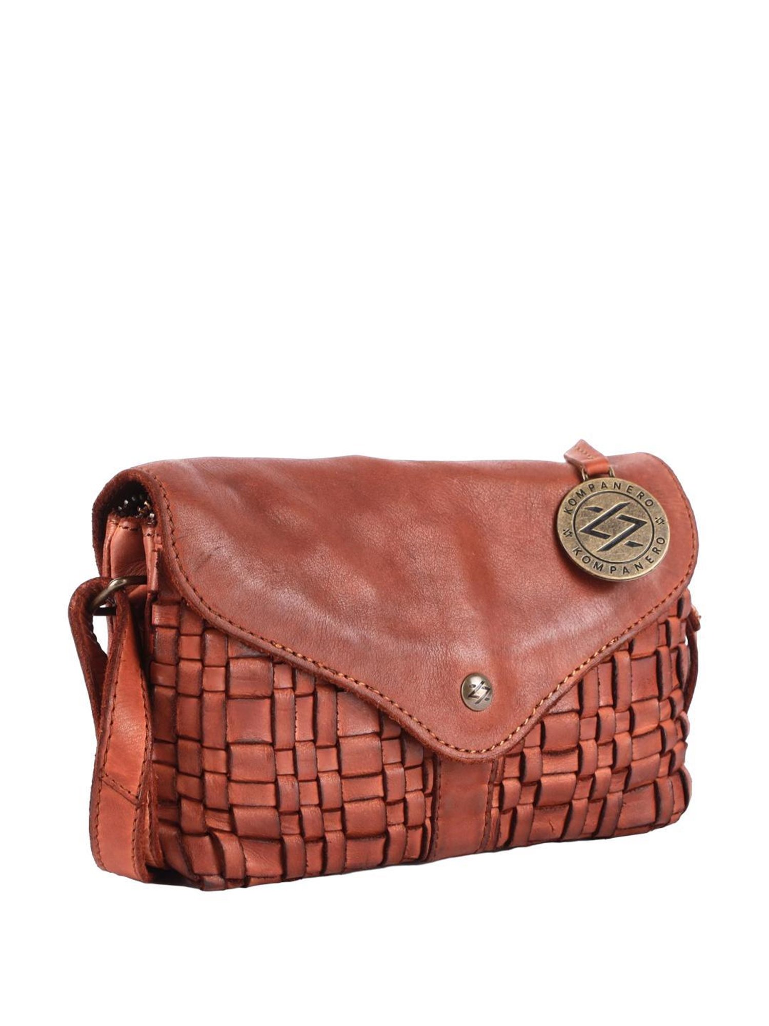 KOMPANERO Mia Tan Textured Sling Handbag