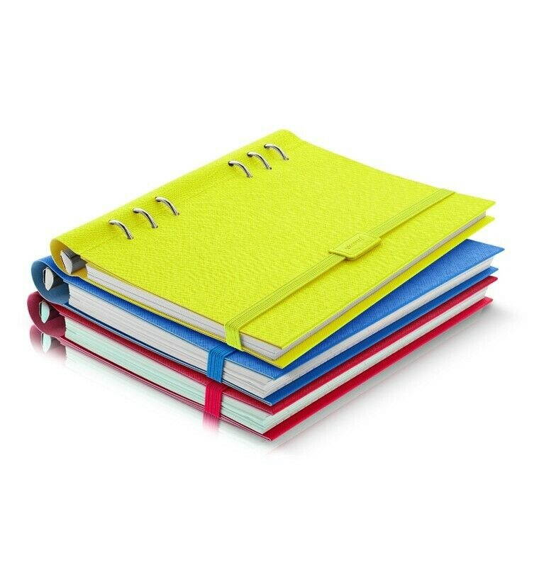 Filofax Clipbook Saffiano Fluoro A5 Elastic Closure Blue - 149202