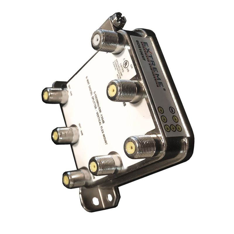 EXTREME 6 WAY BALANCED HD DIGITAL 1GHz HIGH PERFORMANCE COAX CABLE SPLITTER - BDS106VF by Extreme