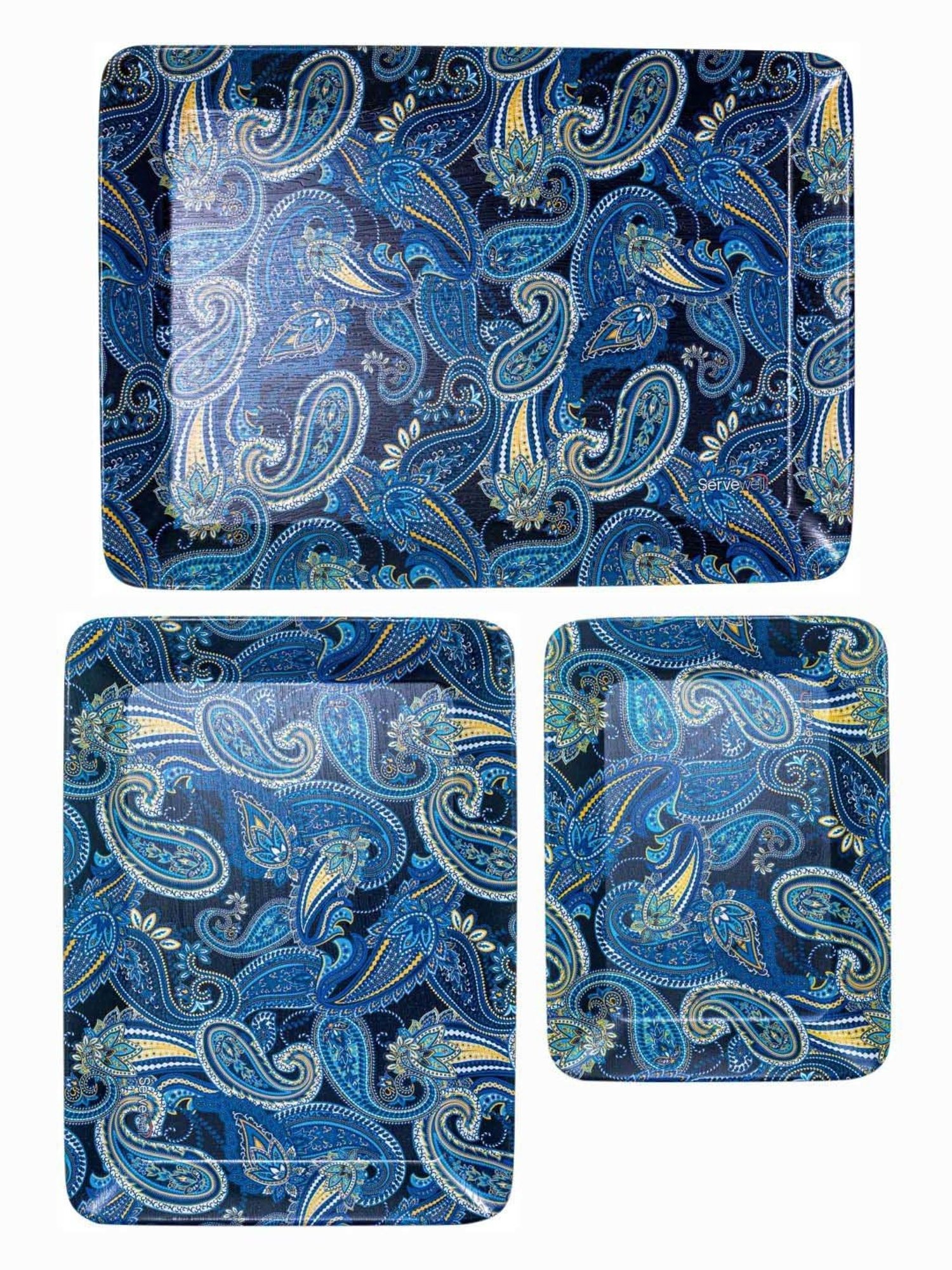 Servewell Teardrop Melamine 3 Persian Trays