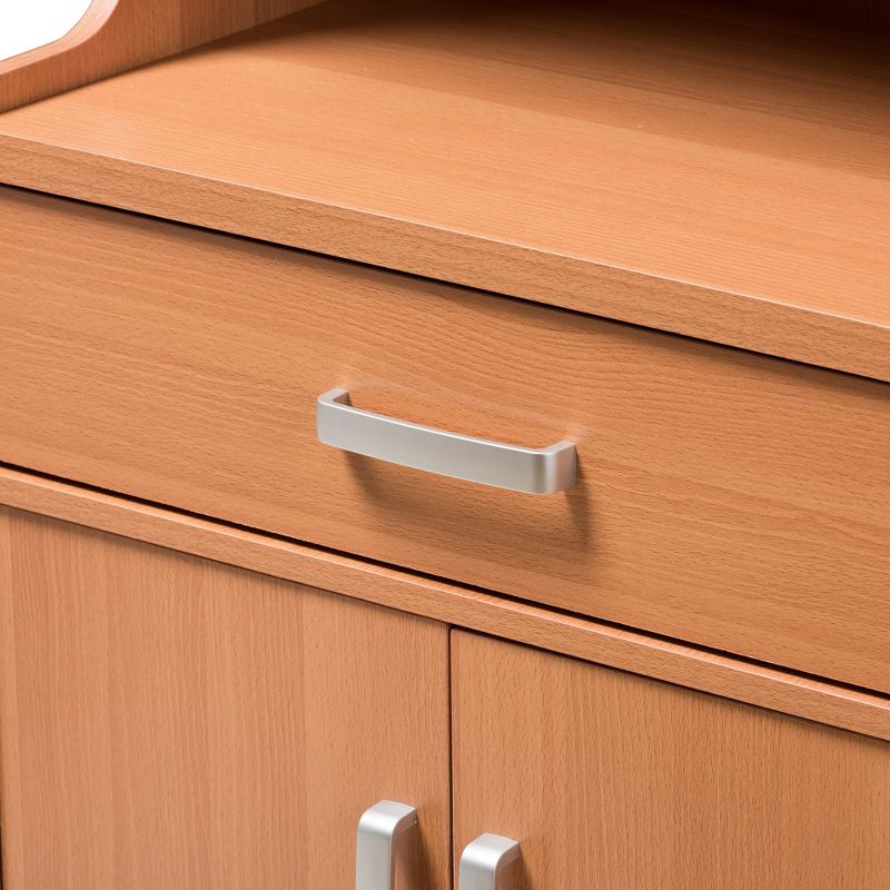 Lowell Modern and Contemporary Wood Finish Kitchen Cabinet Brown - Baxton Studio