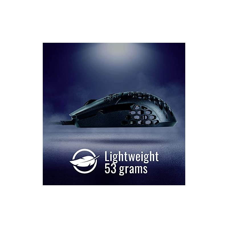 MM710 53G Gaming Mouse with Lightweight Honeycomb Shell, Ultralight Ultraweave Cable, Pixart 3389 16000 DPI Optical Sensor