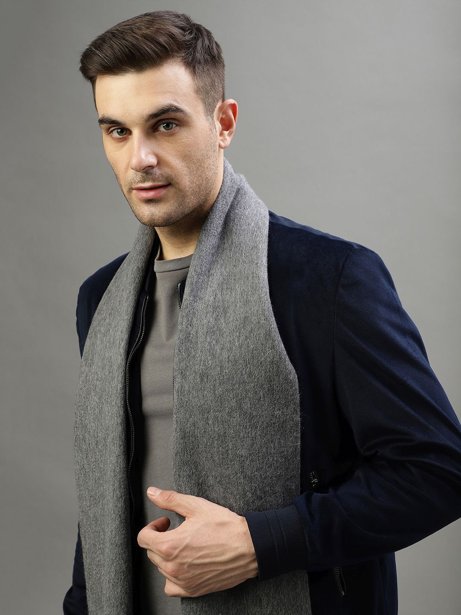 Gant Green Wool Solid Muffler