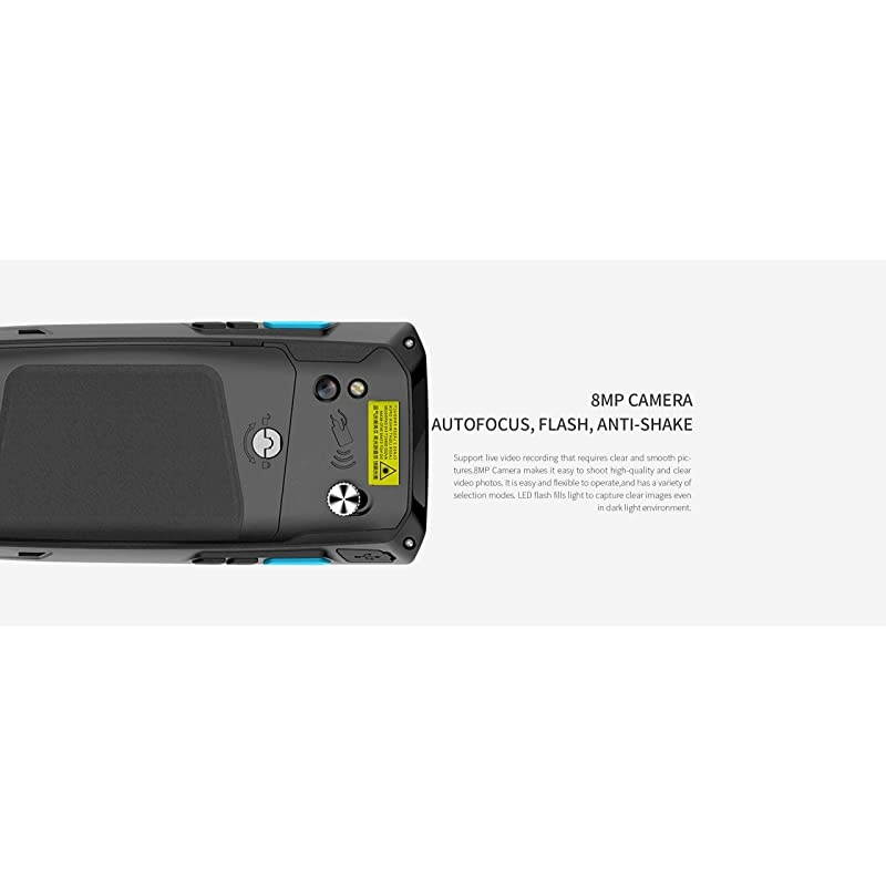 Android Barcode Scanner | Honeywell 2D | Android 8.1 | 12 Hours Working Time Battery | 4G | WiFi | Bluetooth | 8MP Camera | 4.5 Inch Touch Screen | Gorilla Glass | GPS