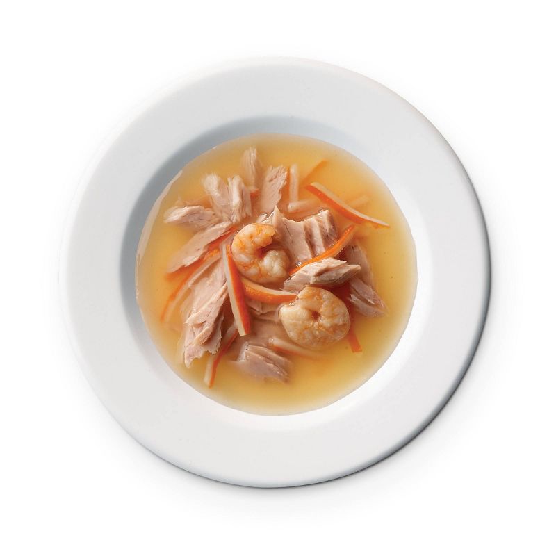 Purina Fancy Feast Broths Classic Collection Gourmet Wet Cat Food Complement Tuna, Shrimp & Salmon - 1.4oz/12ct Variety Pack