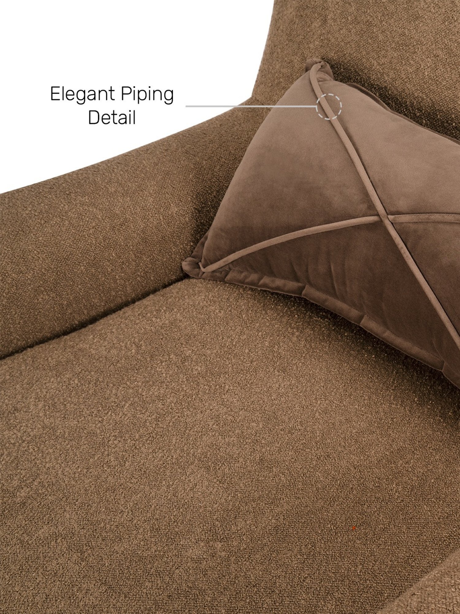 Durian Melania Cigar Brown Fabric Rocker Chairs