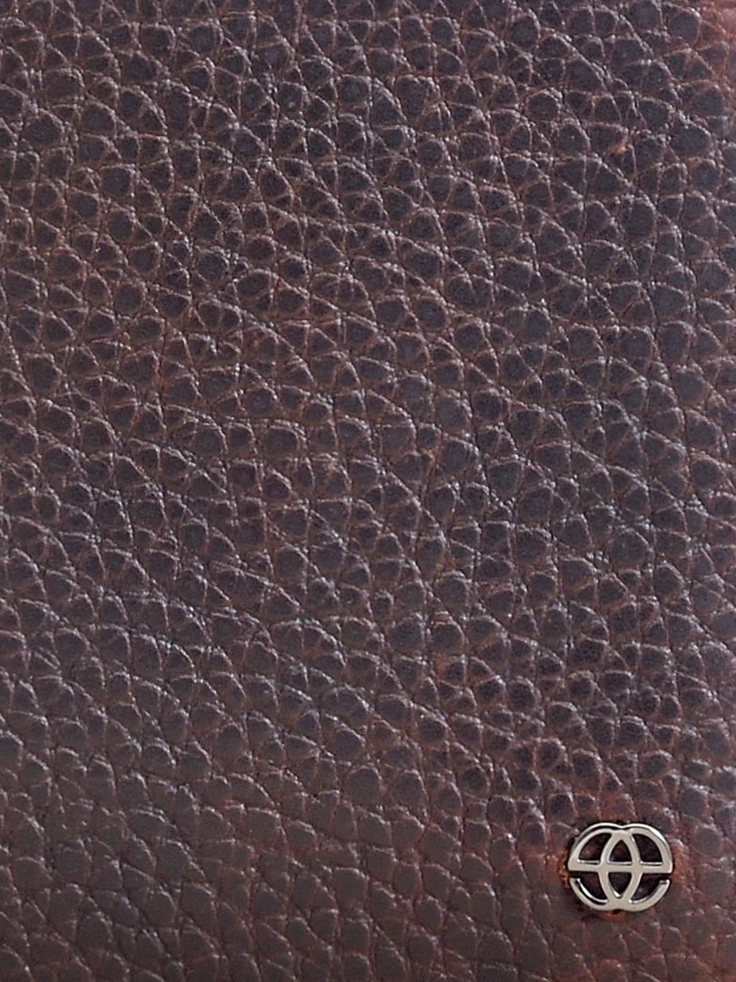 Eske Devin Brown Textured Bi-Fold Wallets For Men