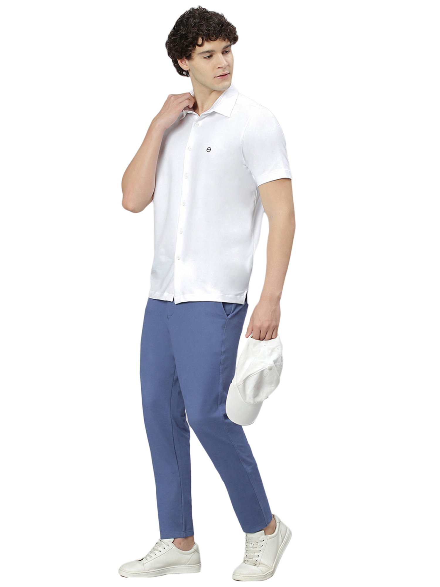 Slowave White Regular Fit Shirt