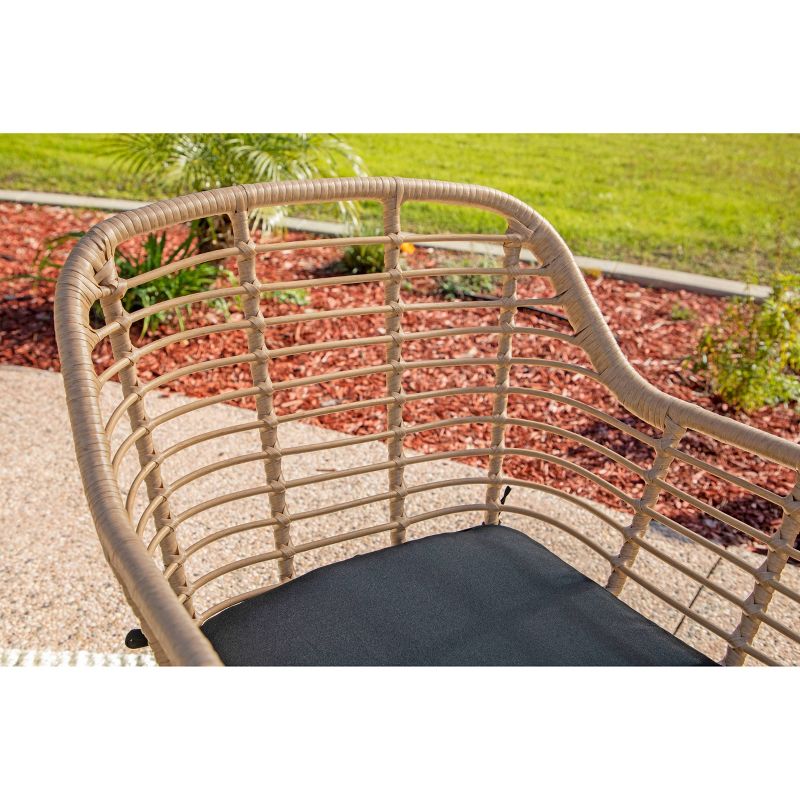 Ava 2pk Outdoor Wicker Accent Chairs - Natural Brown - Coaster