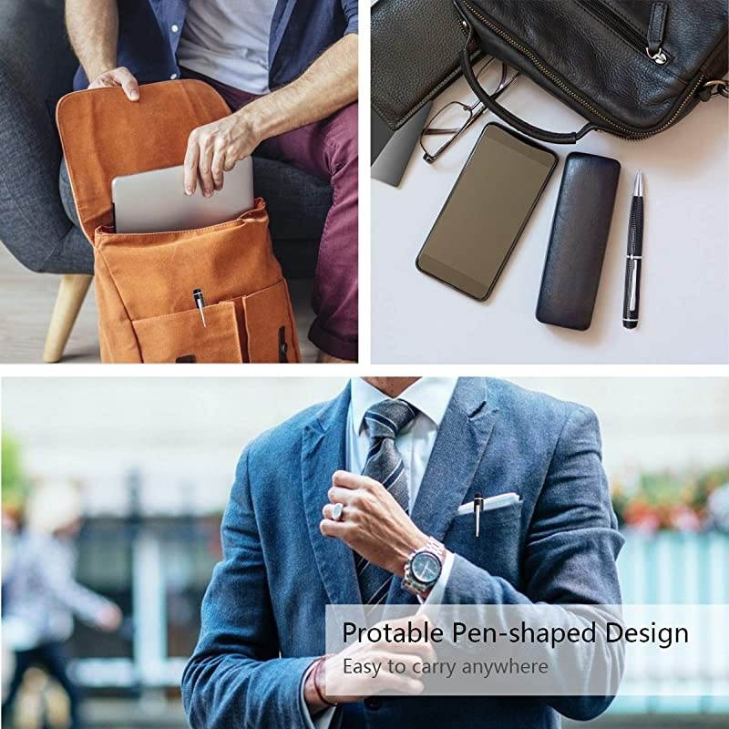 Hidden Spy Pen Camera HD 1080P Portable Digital Video Recorder with Photo Taking USB Port Covert Cam Wireless Mini DV Cam Multifunction Ink Pen Camcorder for Conference and Home Video Only