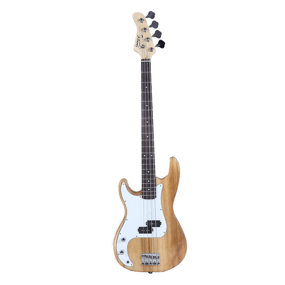 New Glarry School Band Left Handed 4 Strings Electric Bass Guitar Natural Color