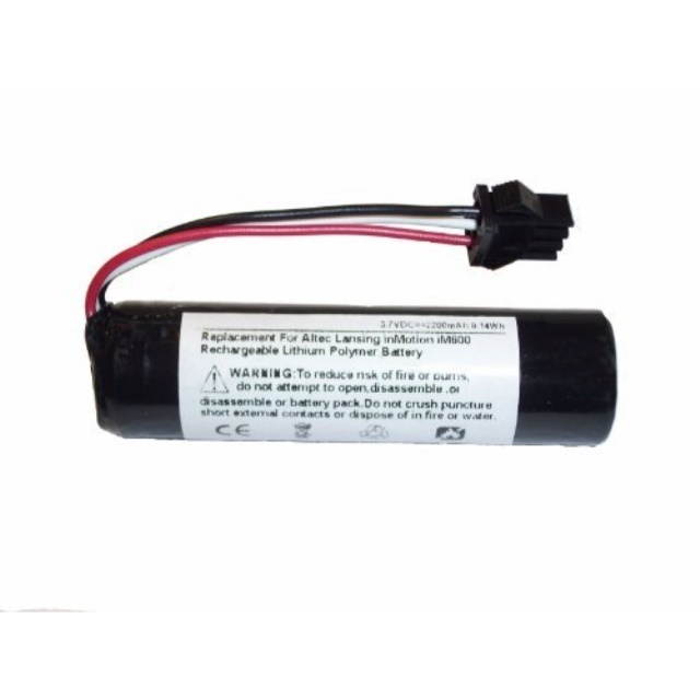 Replacement NTA2455, MCR18650 Battery for Altec Lansing inMotion iM600, Classic iMT620 & Max iMT702 Portable Speaker Systems for iPod & iPhone