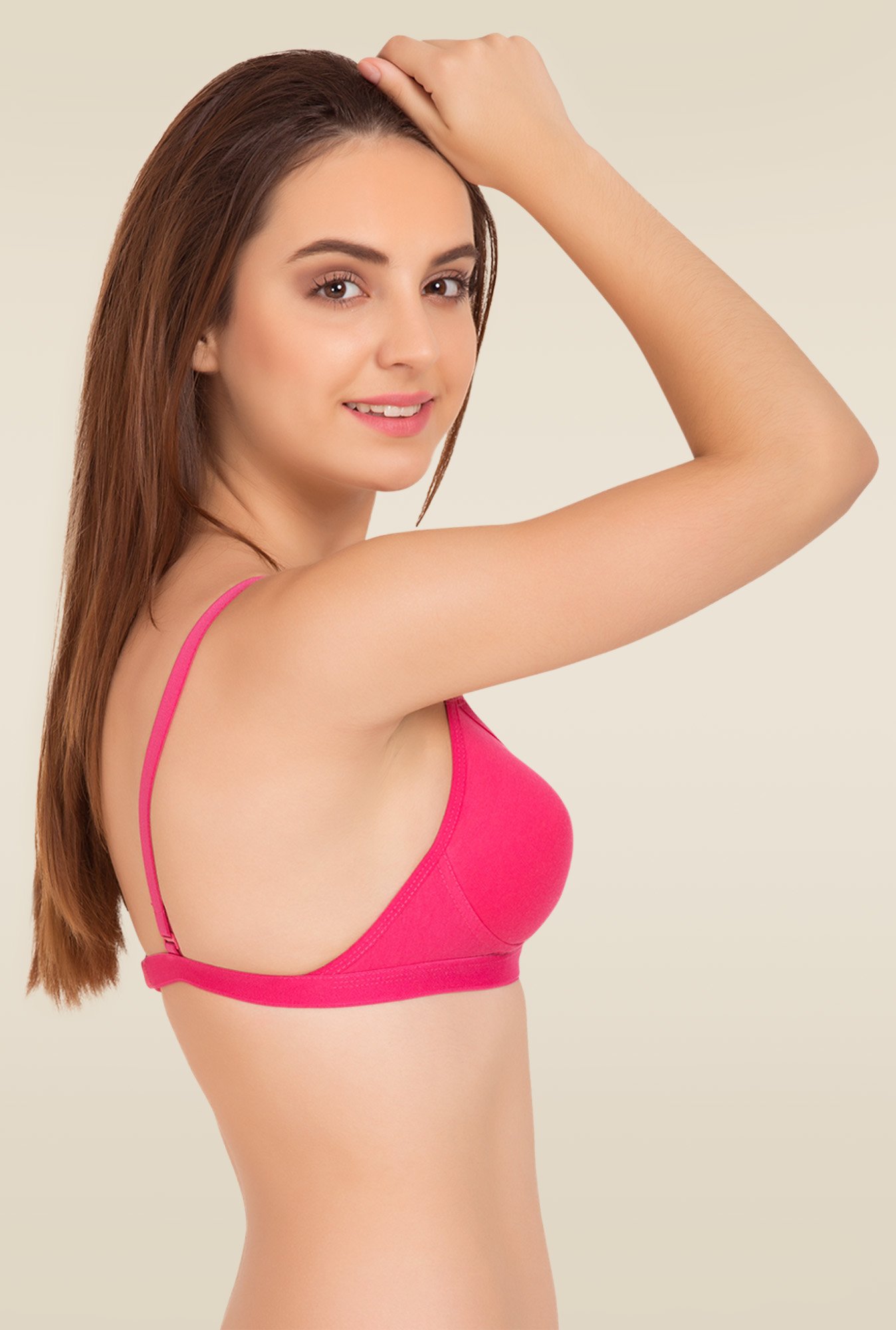 Tweens Dark Pink Non Wired Padded Seamless Bra
