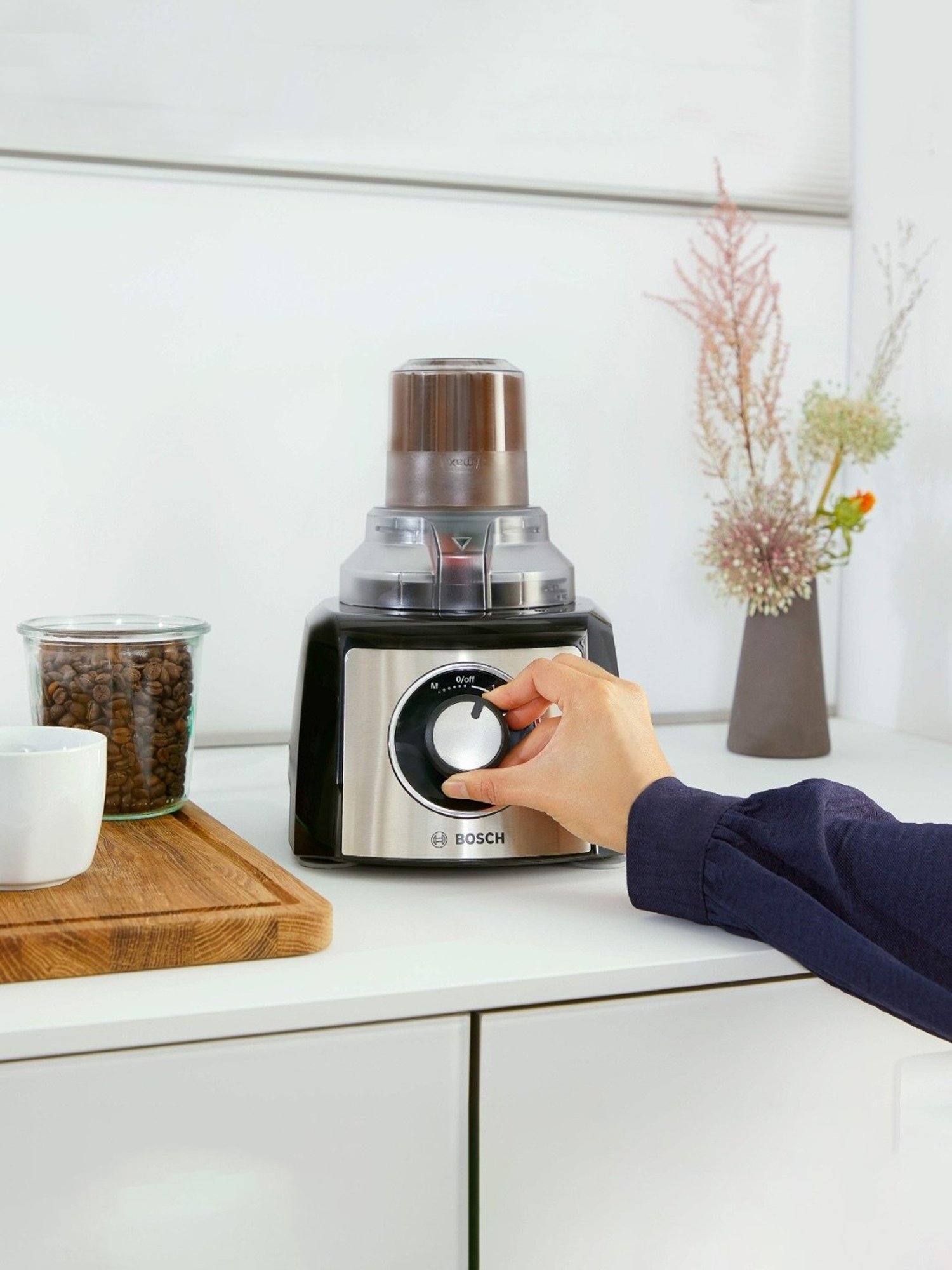 Bosch MCM3501M 800 Watts 2 Jar Food Processor with BPA Free Plastic (Black)