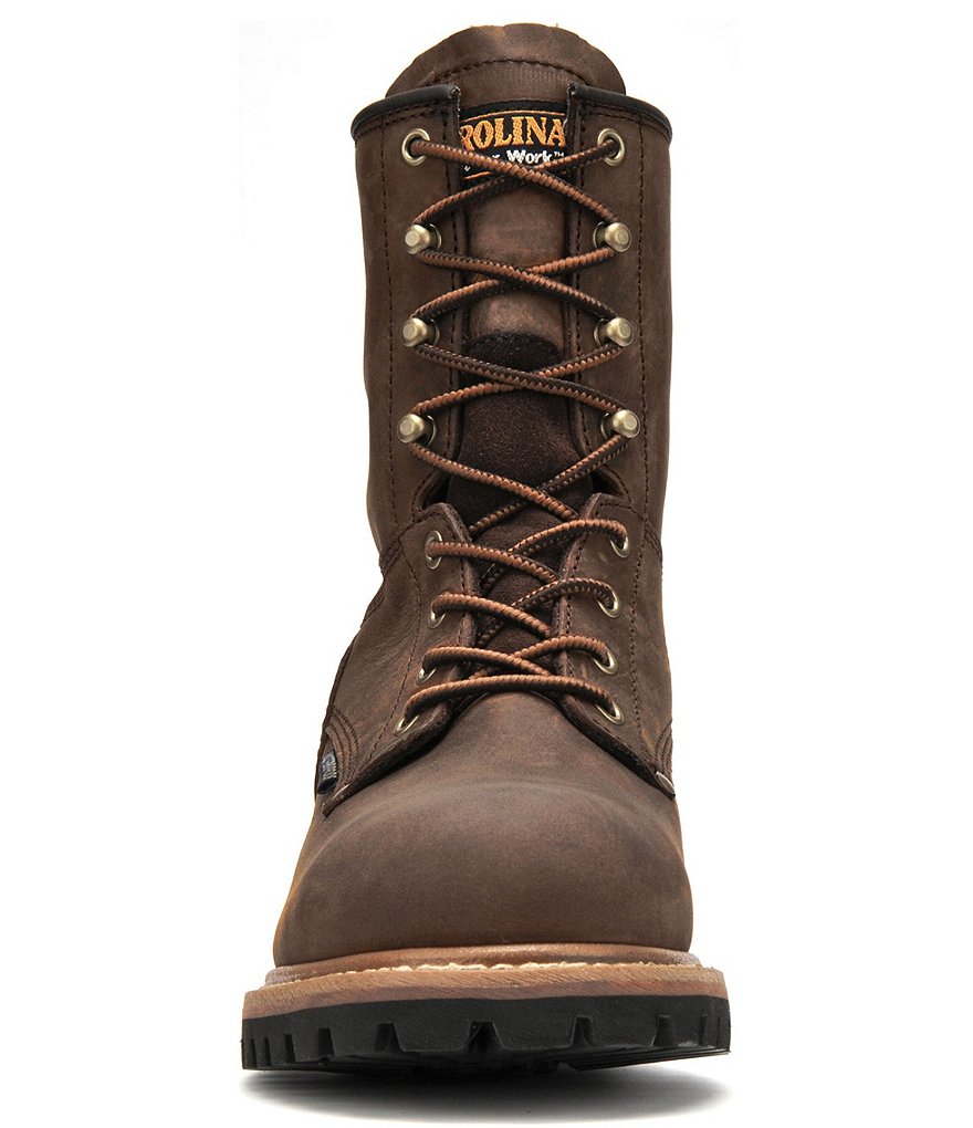 Carolina Men's Elm 8#double; Waterproof Logger Work Boots