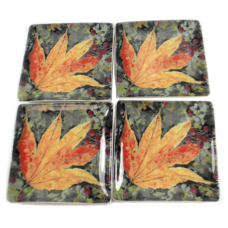 Tabletop 6.0" Colors Of Fall Leaf Plate Appetizer Gallery Round Top Collection  -  Dining Plates