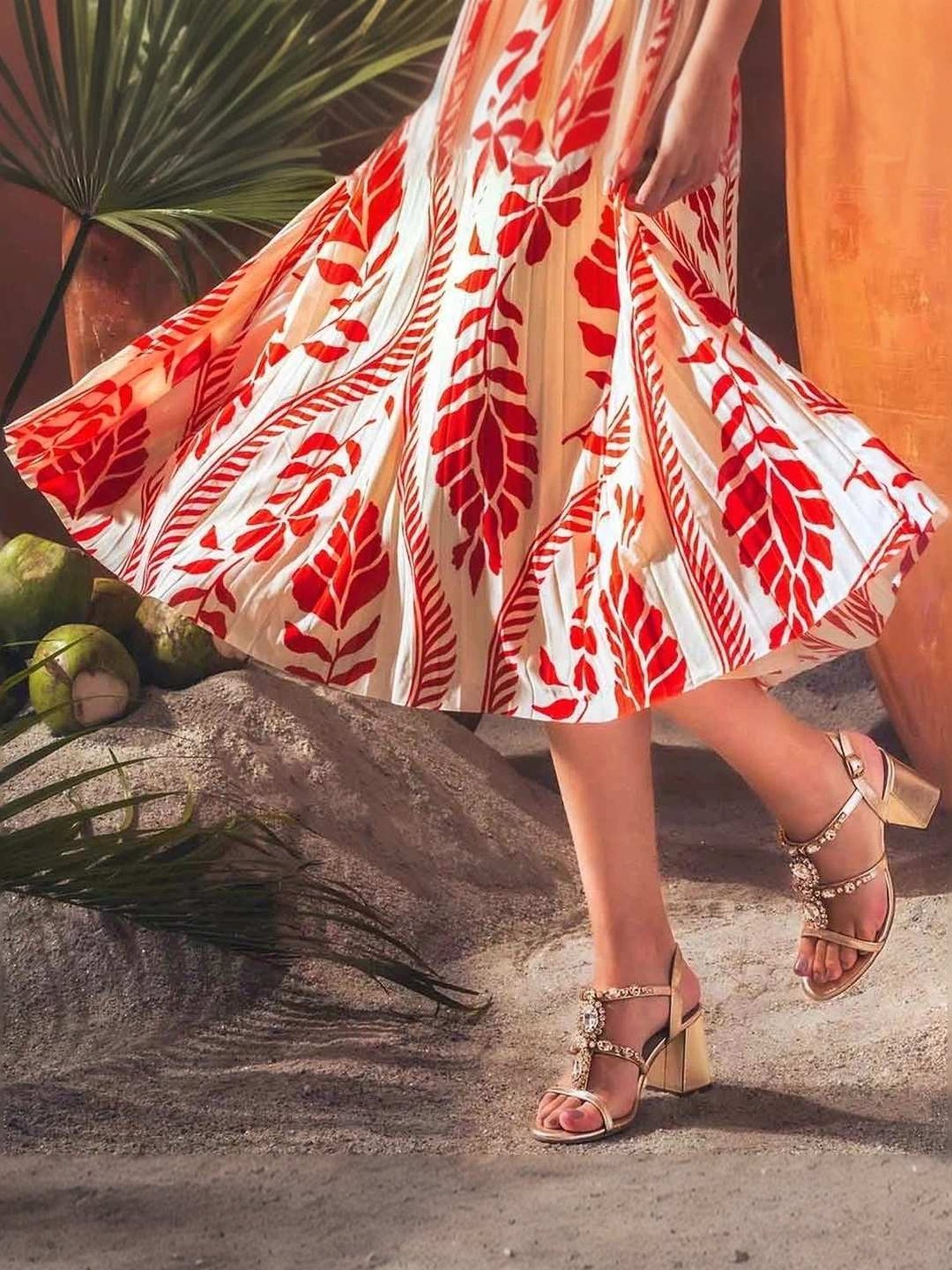 Saint G Women's Adorned Platin Ankle Strap Sandals