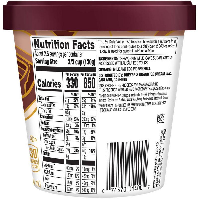 Haagen-Dazs Chocolate Ice Cream - 14oz