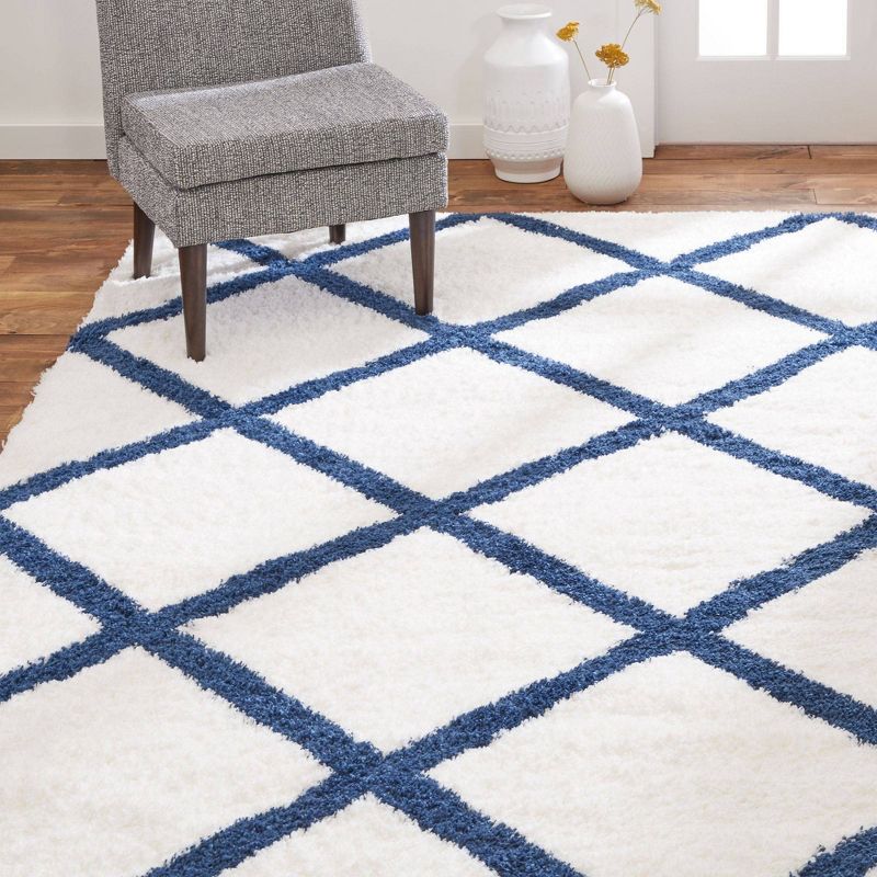7'10"x10'2" Carmela Rug Blue/Ivory - SoHome