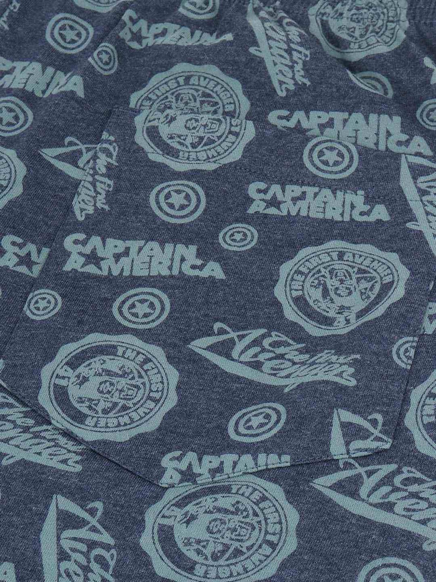 Free Authority Navy Cotton Regular Fit Captain America Printed Boxers