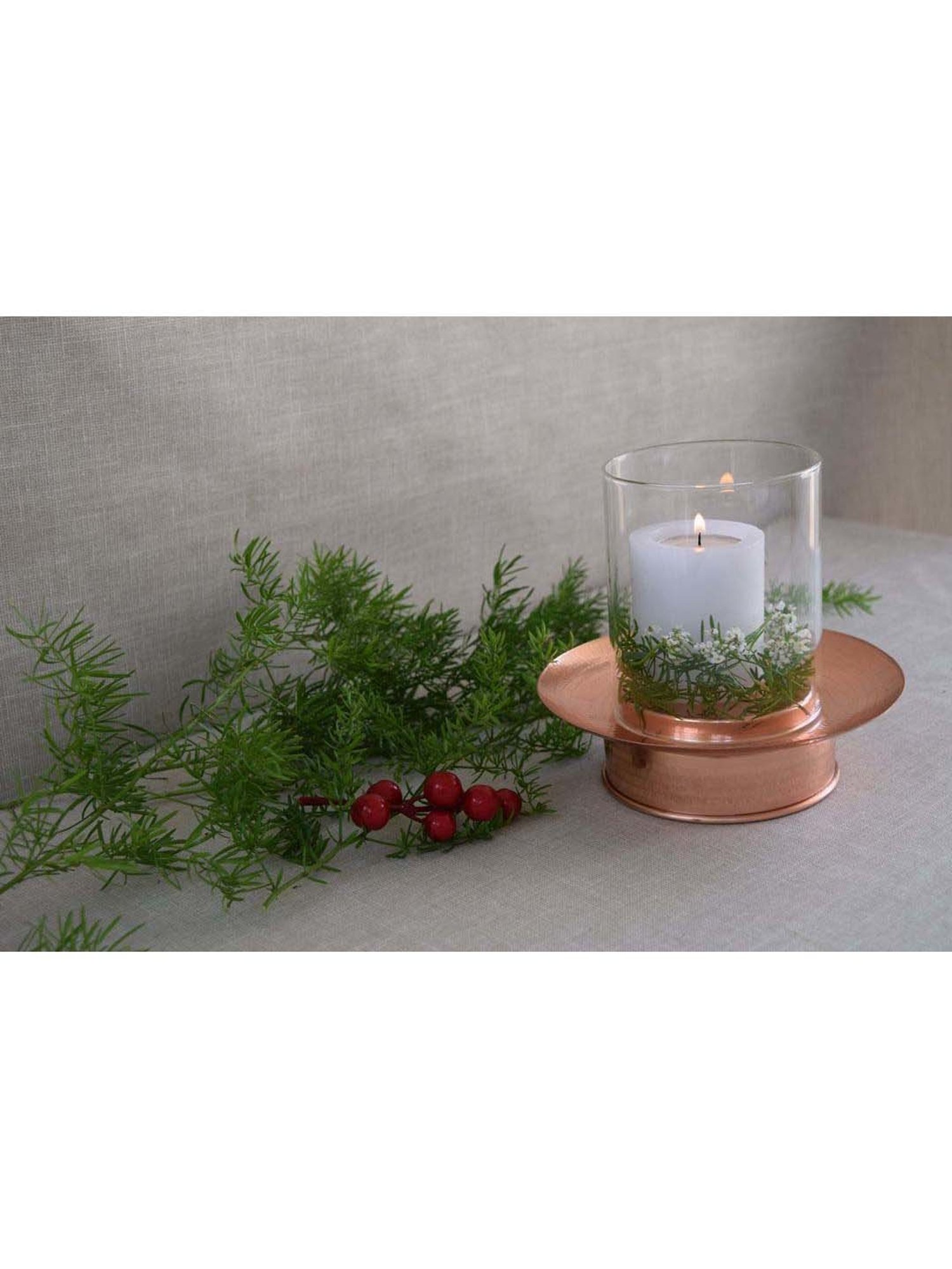 COPPRE Hurricane Copper Candle Holder - Set of 1