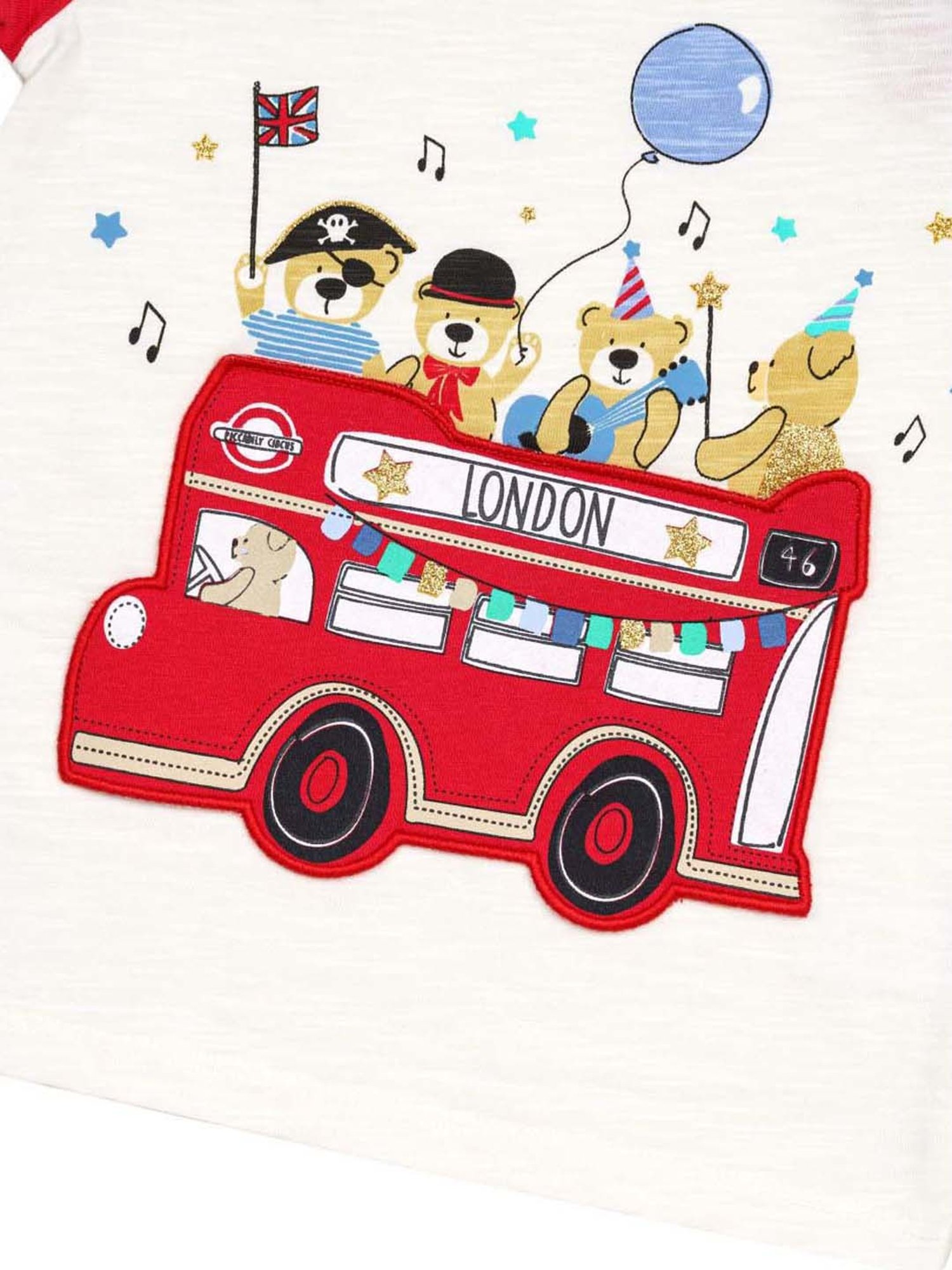 H by Hamleys Kids Red & White Cotton Printed T-Shirt