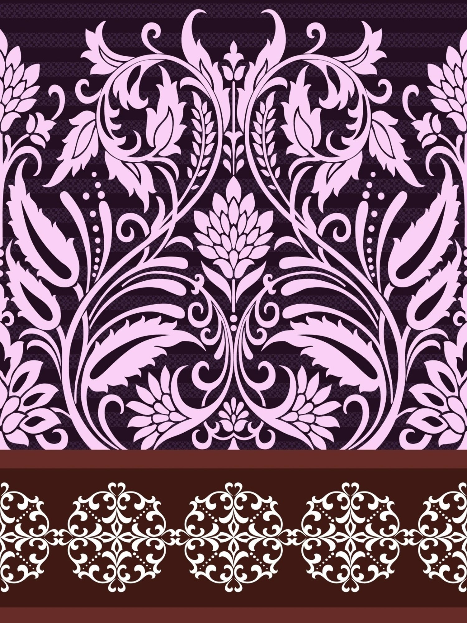 My Room Ethnic Purple 140 TC Cotton Fitted King Bed Sheet with 2 Pillow Covers