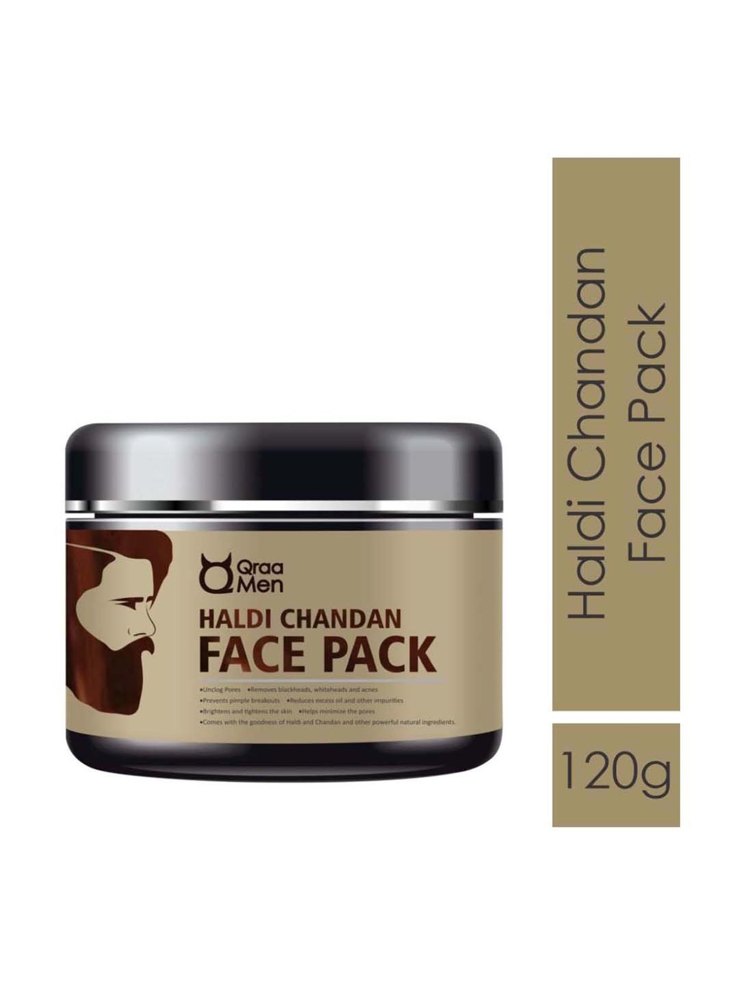 Qraa Men Haldi Chandan Face Pack - 120 gm