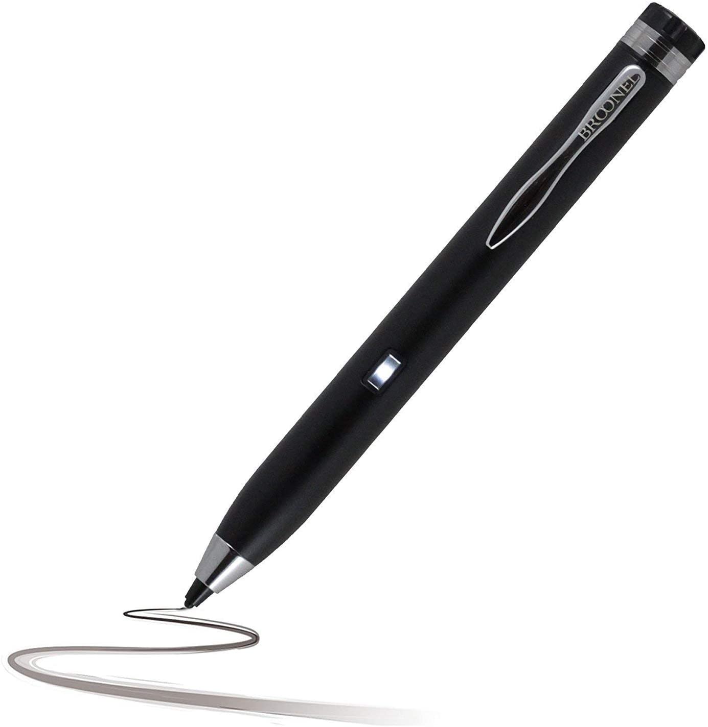 Navitech Black Mini Fine Point Digital Active Stylus Pen Compatible with The Alcatel A3 10in Tablet 16GB