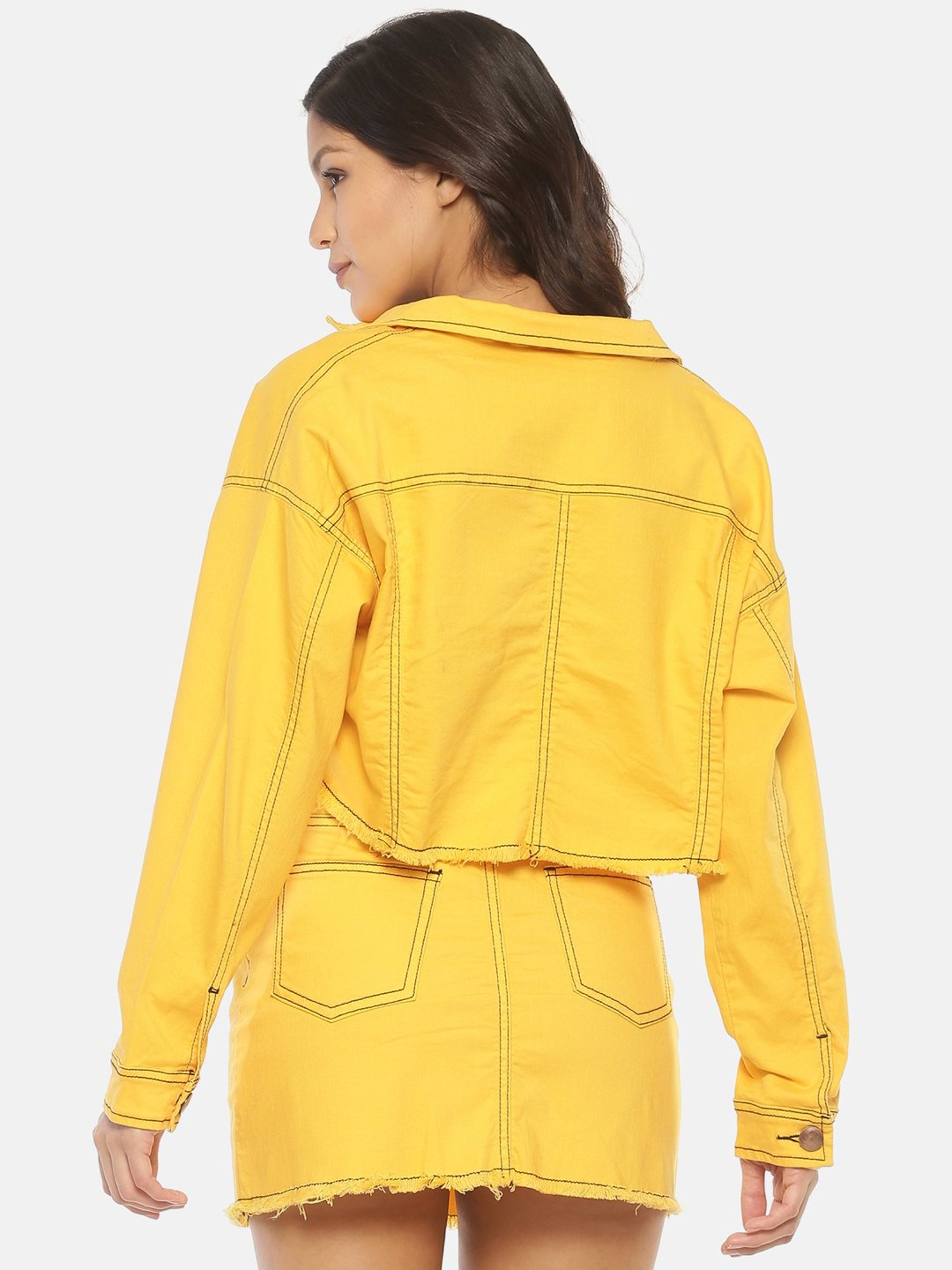 ISU Yellow Regular Fit Jacket