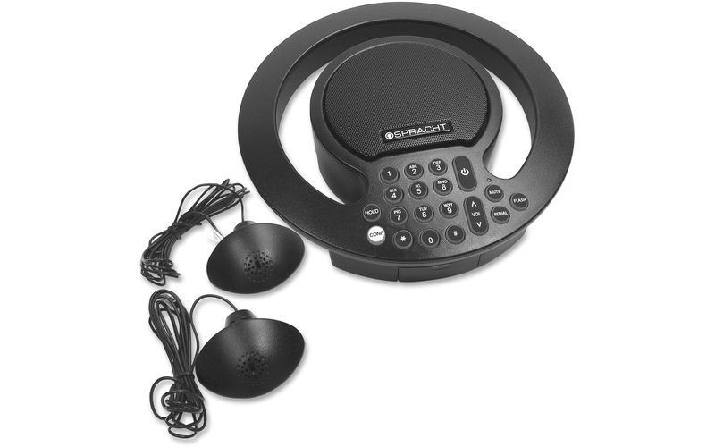 Spracht Aura SoHo Plus Conference Phone - Black - 1 x Phone Line - Speakerphone