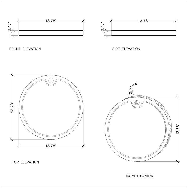 Chicago Cutlery Woodworks 14"x20" Bamboo Cutting Board