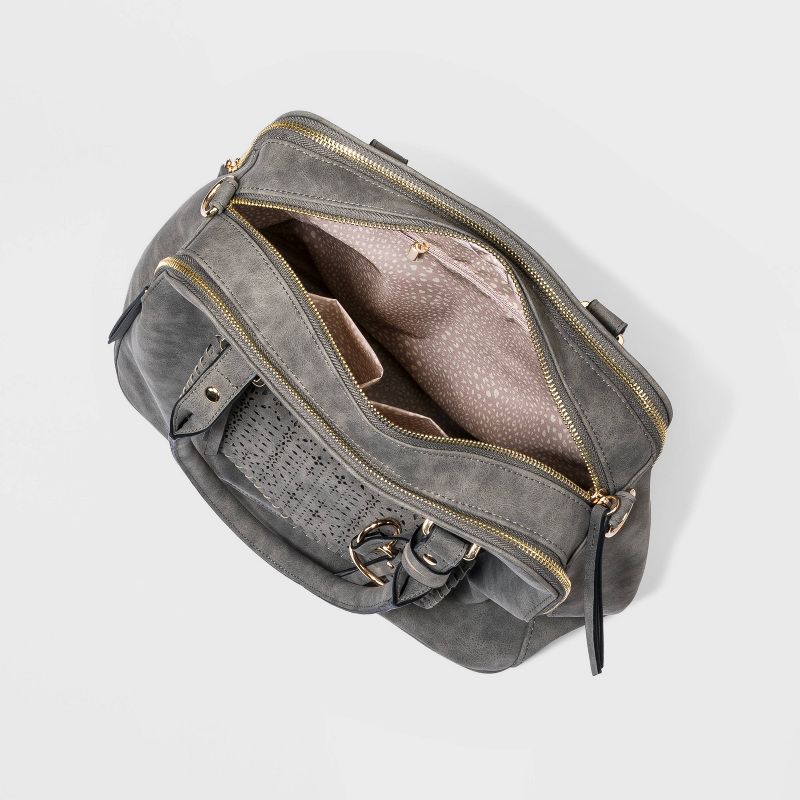 Favore Tan Solid Medium Satchels