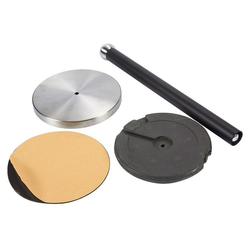 Juvale Paper Towel Holder for Kitchen, Black Stainless Steel (14.3 x 1.5 in)