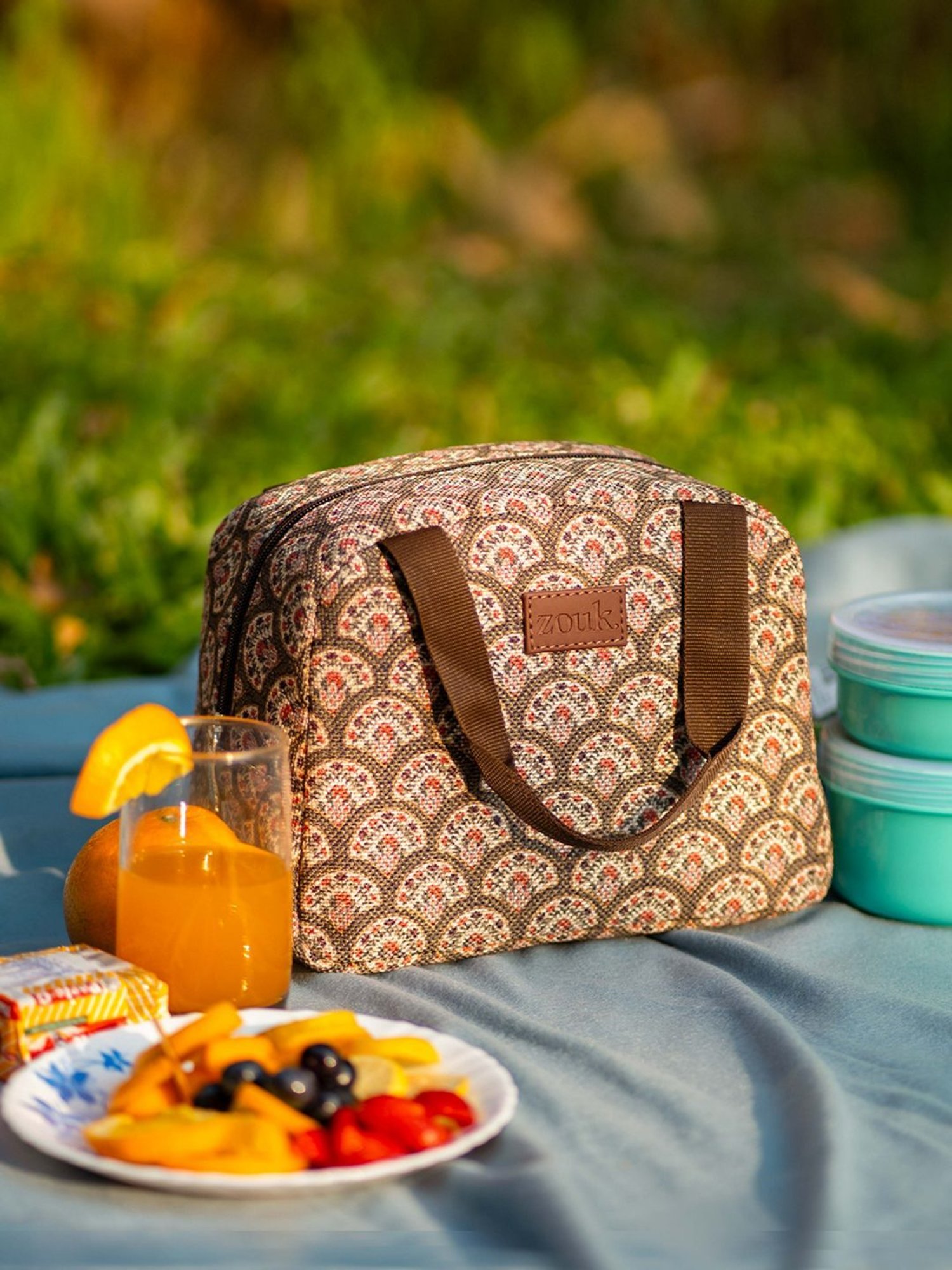 ZOUK Multicolor Printed Lunch Bag