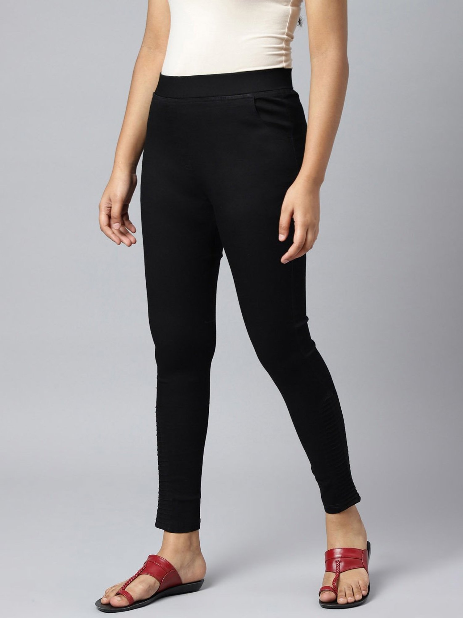 Elleven from Aurelia Black Cotton Jeggings