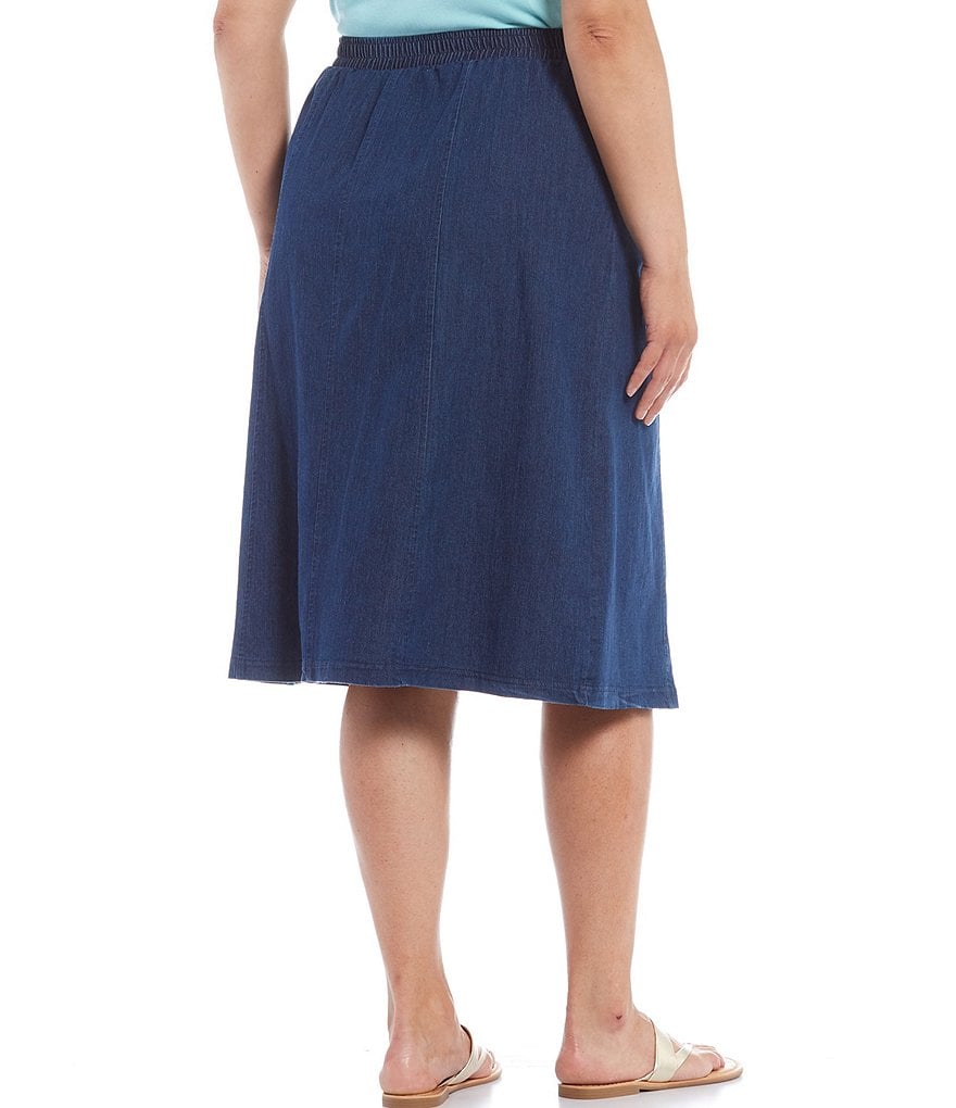 Intro Plus Size Activeease Drawstring Faux Wrap Skort