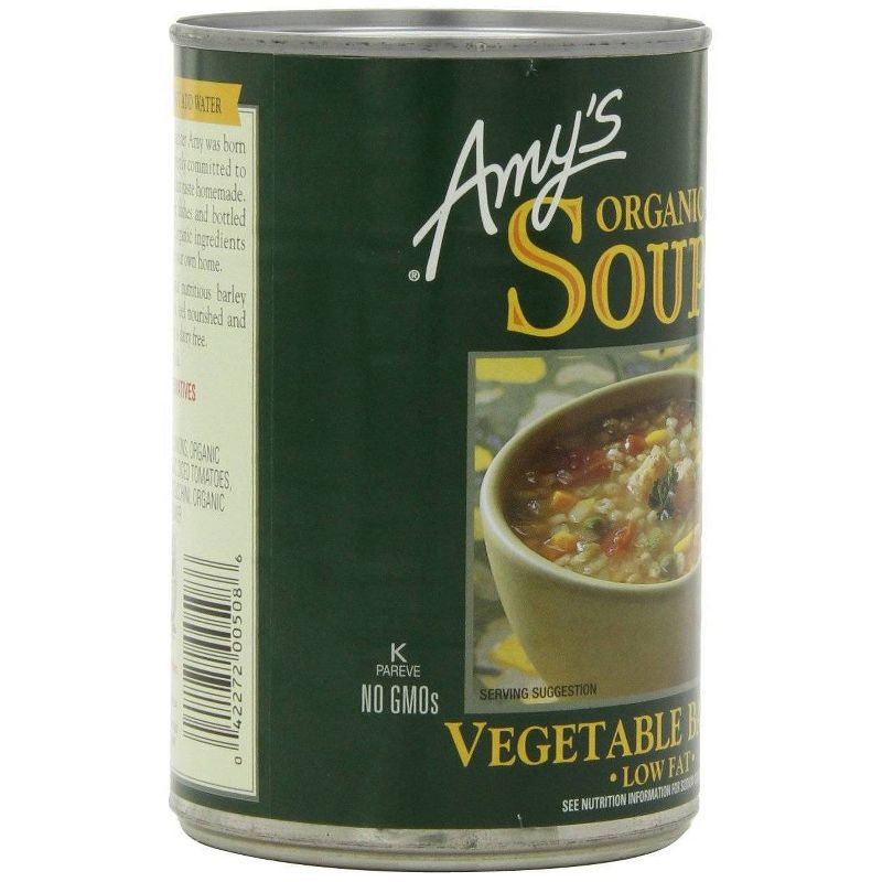 Amy's Organic Low Fat Vegetable Barley Soup - 14.1oz