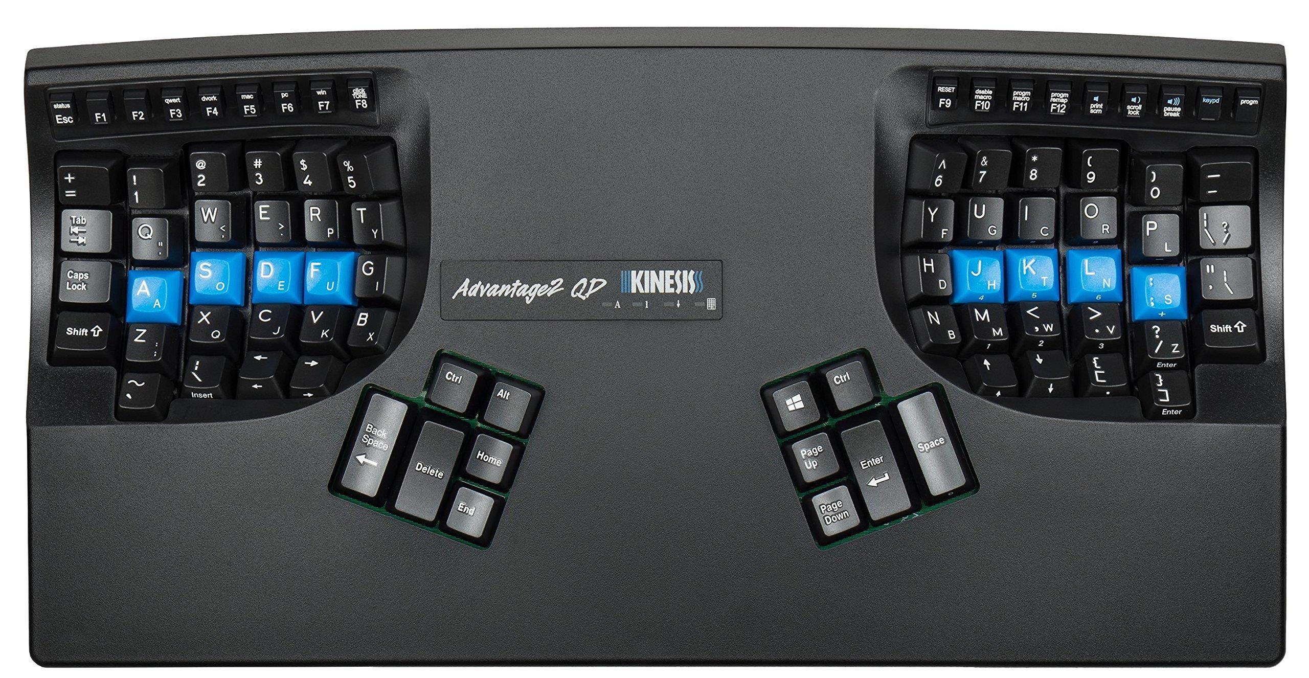 Kinesis KB600QD Advantage2 QD Ergonomic Keyboard for Dvorak Typists