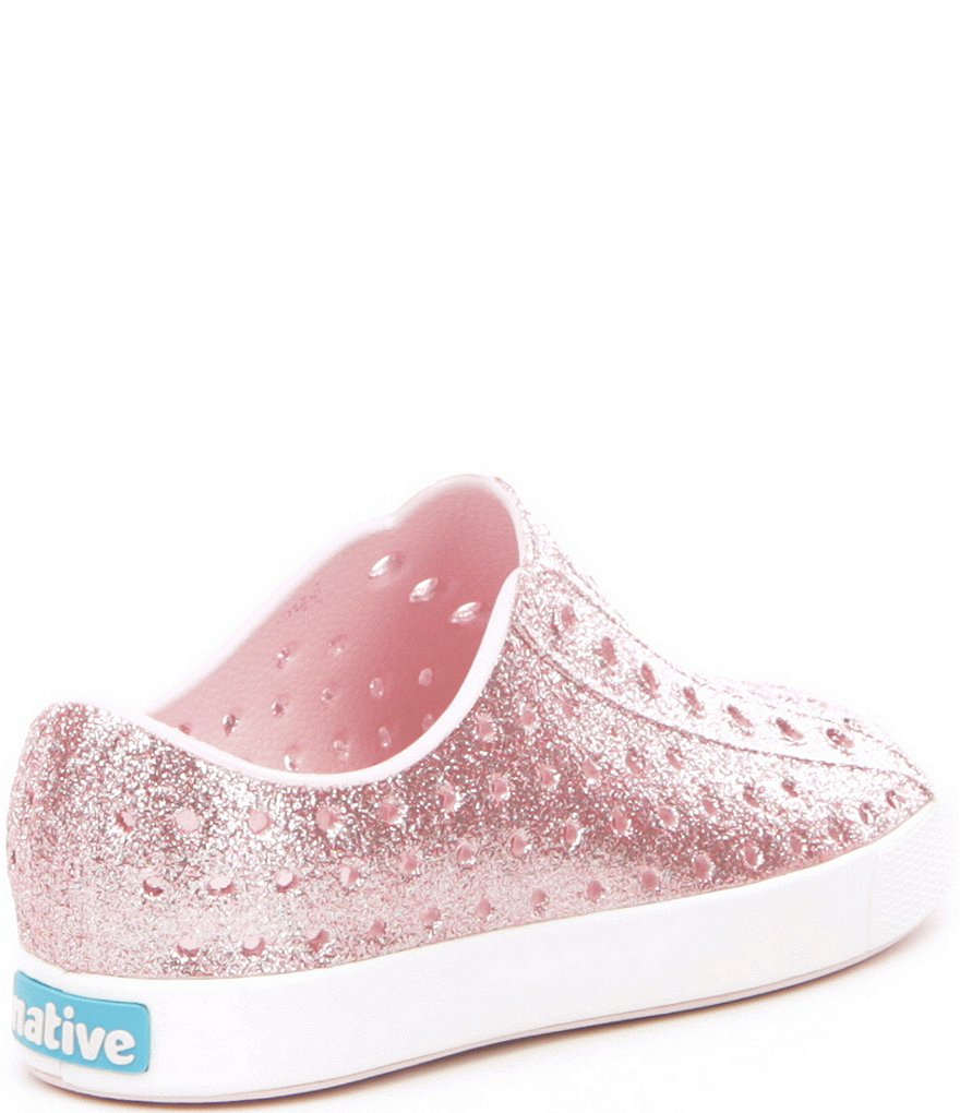 Native Girls' Jefferson Bling Glitter Slip-On Sneakers (Toddler)